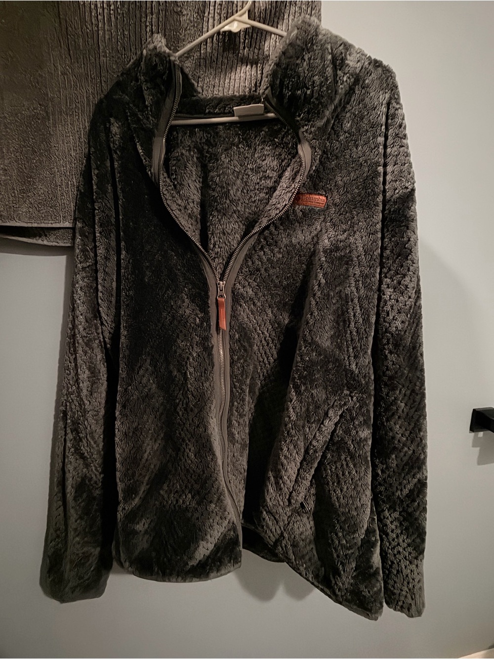 Columbia Plush Full-Zip Jacket - Charcoal Gray